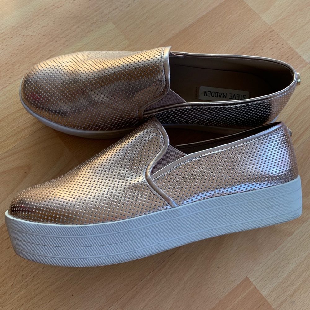 Steve Madden Rose Gold Sneakers